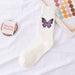 Jewelry WholesaleWholesale Hot Stamping Colorful Butterfly Cotton Women's Socks JDC-SK-XiaoYi004 Sock 小蚁 %variant_option1% %variant_option2% %variant_option3%  Factory Price JoyasDeChina Joyas De China