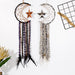 Jewelry WholesaleWholesale Moon Star Woven Feather Dreamcatcher MOQ≥2 JDC-DC-DYue003 Dreamcatcher 东悦 %variant_option1% %variant_option2% %variant_option3%  Factory Price JoyasDeChina Joyas De China