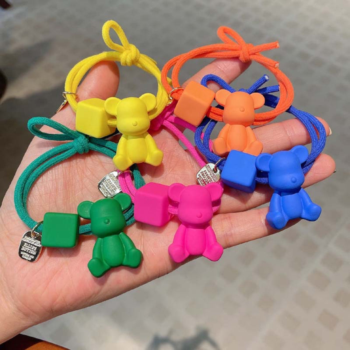 Jewelry WholesaleWholesale fluorescent color bear hair rope JDC-HS-GSFS012 Hair Scrunchies 夙尚 %variant_option1% %variant_option2% %variant_option3%  Factory Price JoyasDeChina Joyas De China