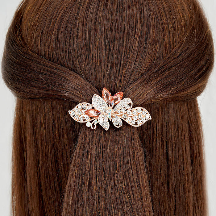 Jewelry WholesaleWholesale butterfly flying crystal diamond hairpin JDC-HC-HG010 Hair Clips 花顾 %variant_option1% %variant_option2% %variant_option3%  Factory Price JoyasDeChina Joyas De China