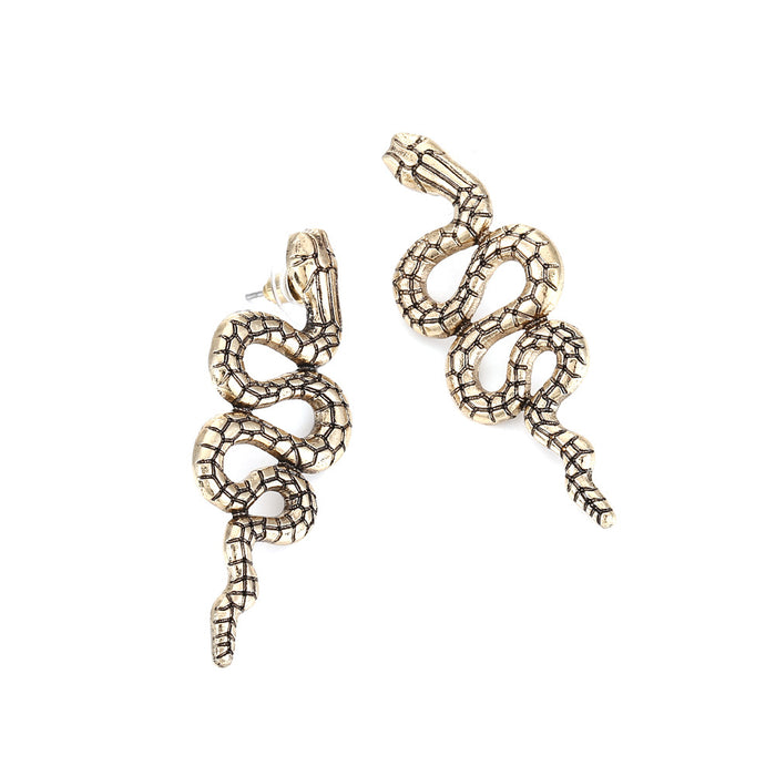 Wholesale Vintage Snake Alloy Earrings JDC-ES-ManY037