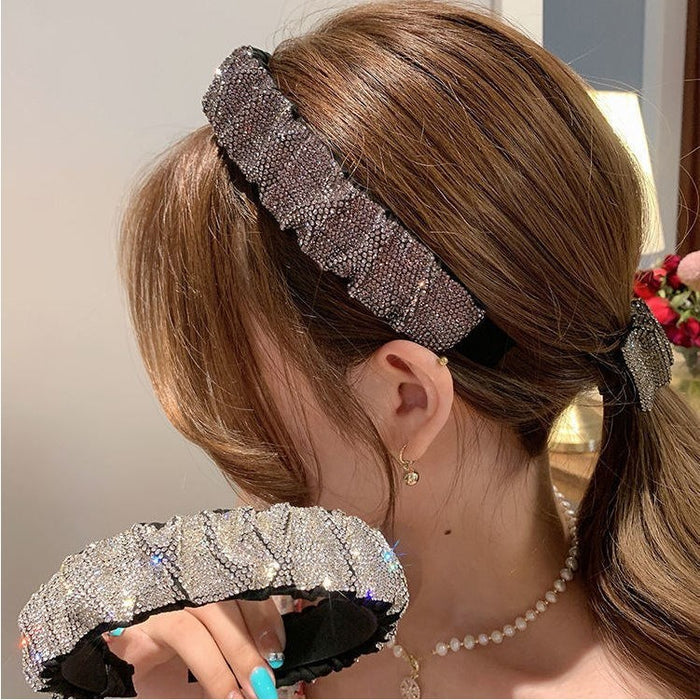 Jewelry WholesaleWholesale high-end full drill hairpin large intestine hair ring headband JDC-HD-DouY001 Headband 豆毓 %variant_option1% %variant_option2% %variant_option3%  Factory Price JoyasDeChina Joyas De China