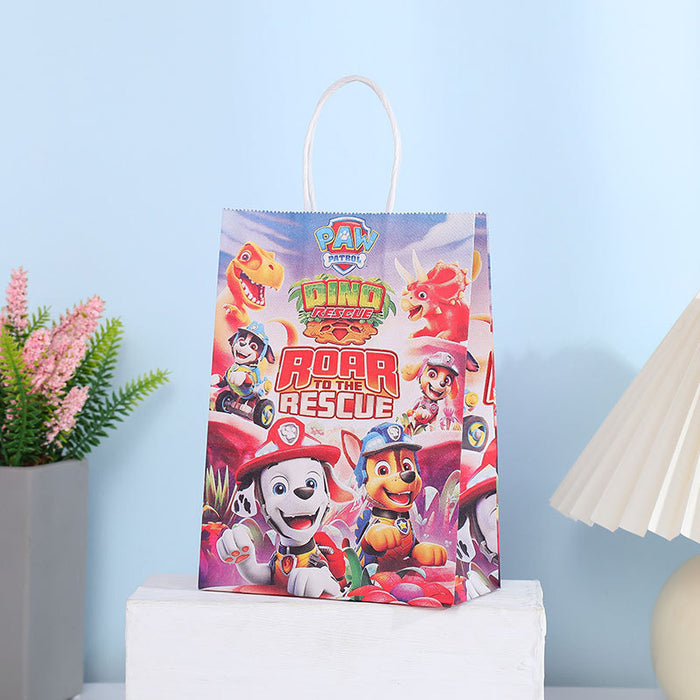 Wholesale Gift Bag Kraft Paper Cute Cartoon Kids Birthday Portable Gift Bag MOQ≥12 JDC-GB-Jiuyue002