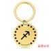 Jewelry WholesaleWholesale Zodiac Sign Gold Stainless Steel Lettered Metal Keychain JDC-KC-GangGu021 Keychains 钢古 %variant_option1% %variant_option2% %variant_option3%  Factory Price JoyasDeChina Joyas De China