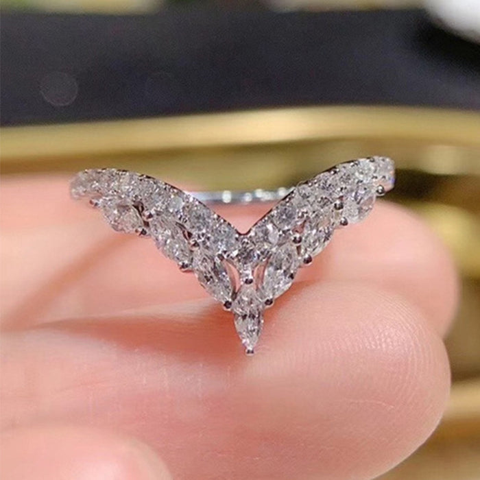 Wholesale Rings Copper Zircon Engagement MOQ≥2 JDC-RS-PREMCAOS003