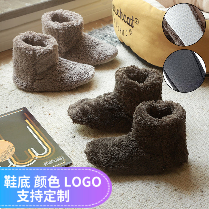 Wholesale High Boots Coral Fleece Slippers Women JDC-SP-Futai001