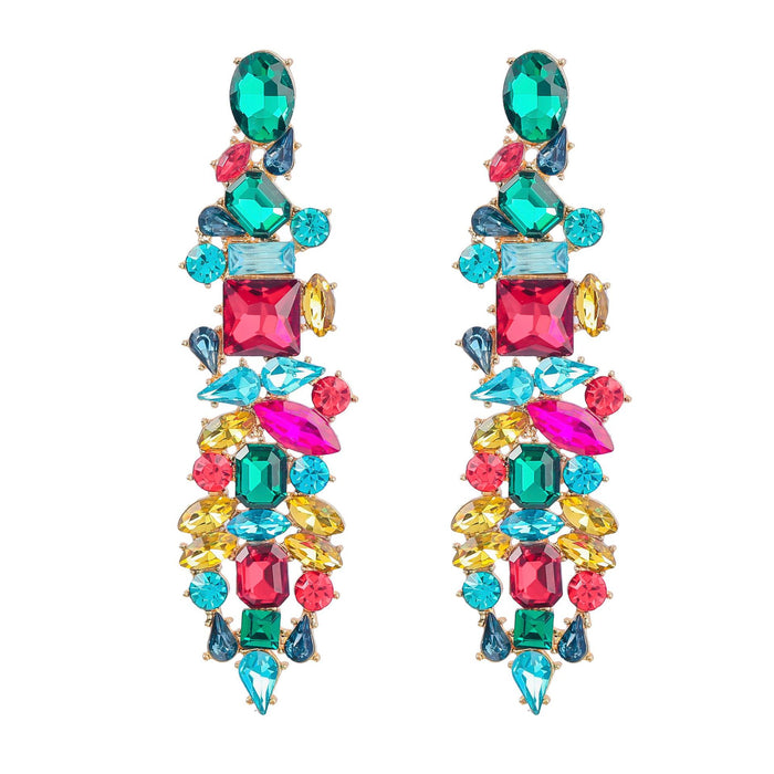 Jewelry WholesaleWholesale Color Rhinestone Alloy Geometric Earrings JDC-ES-JL935 Earrings 氿乐 %variant_option1% %variant_option2% %variant_option3%  Factory Price JoyasDeChina Joyas De China