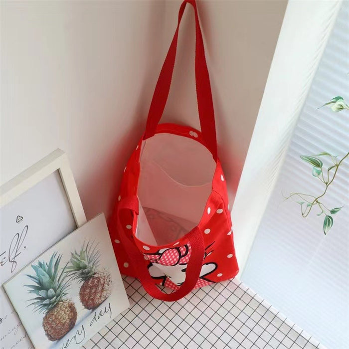 Wholesale Storage Bag Canvas Cartoon Shopping Bag MQO≥2 JDC-SB-QLY002