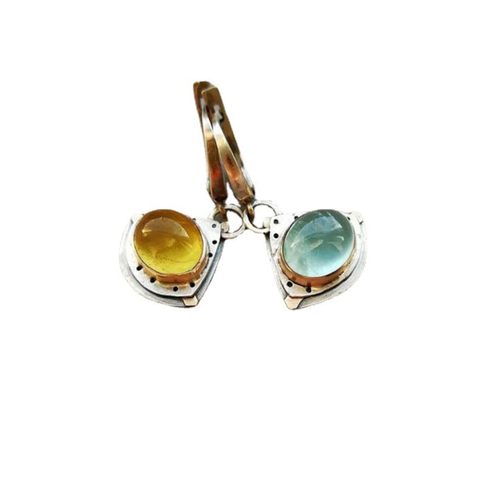 Wholesale Earrings  Alloy Opal MOQ≥2 JDC-ES-ShuangJ002