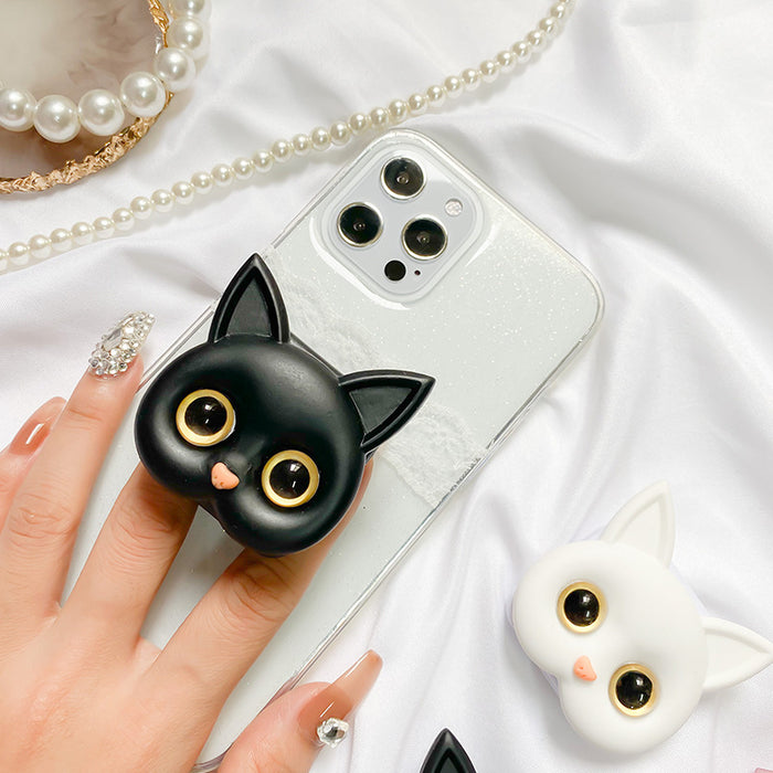 Wholesale Grips Cartoon Cat Plastic Phone Holder Mobile Phone Holder JDC-PS-Baiying003