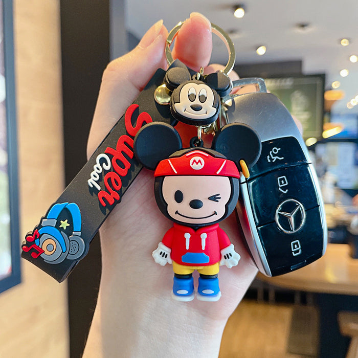 Wholesale Keychains For Backpacks cartoon keychain cute pvc doll car keychain JDC-KC-JG239