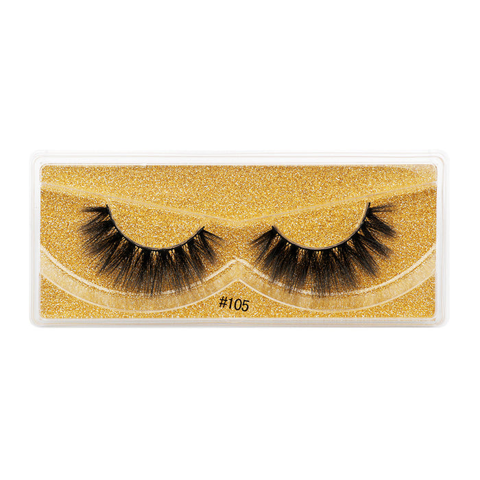 Wholesale 3d imitation mink fur false eyelashes natural thick JDC-EY-LanJL007