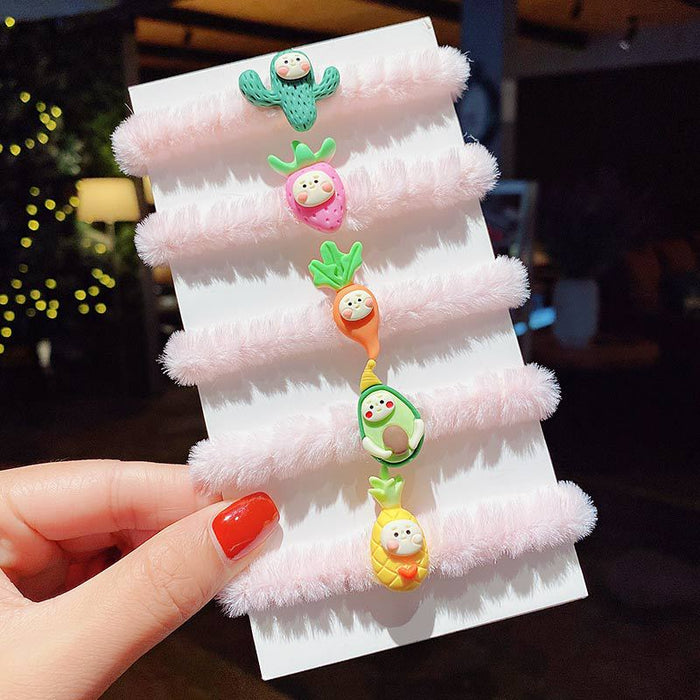 Jewelry WholesaleWholesale plush kids cartoon hair ring (F) JDC-HS-DingS002 Hair Scrunchies 鼎硕 %variant_option1% %variant_option2% %variant_option3%  Factory Price JoyasDeChina Joyas De China