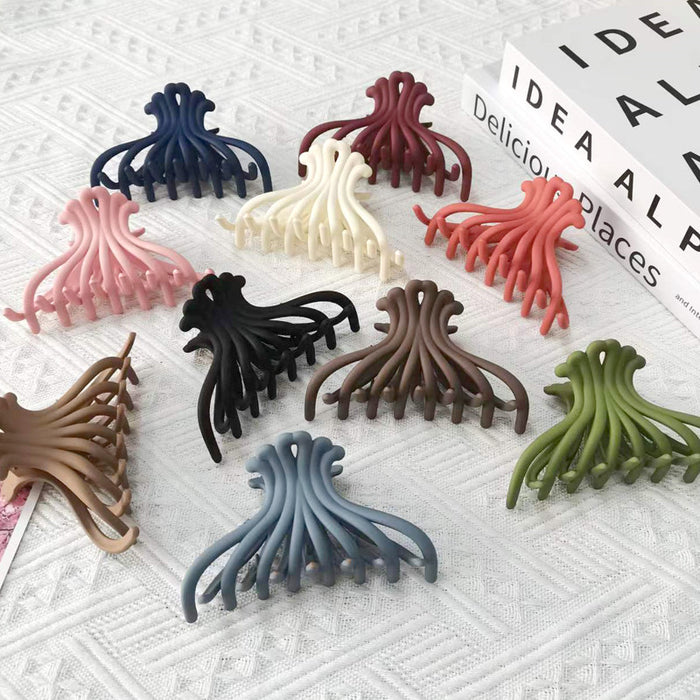 Wholesale scrub clip octopus hair clip chrysanthemum shark clip back head color MOQ≥2 JDC-HC-KEZ001