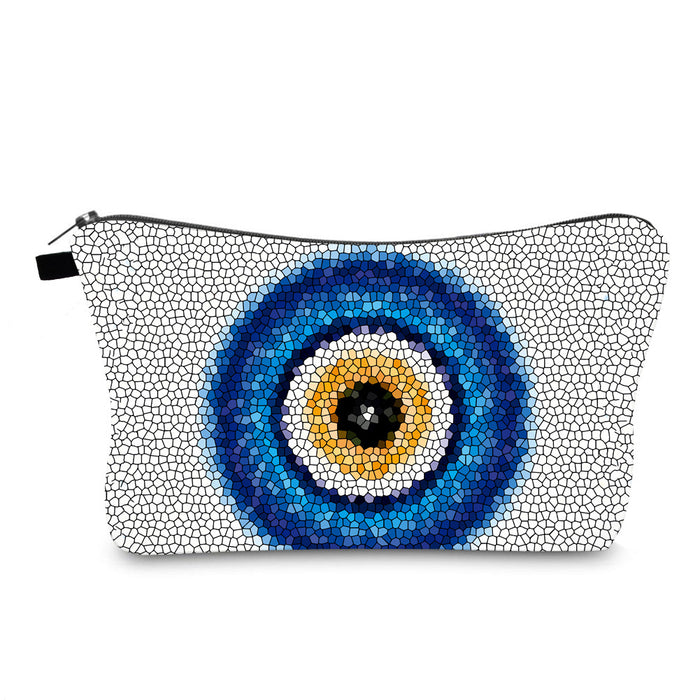 Wholesale Waterproof Cosmetic Bag Evil Eye Print JDC-CB-XinD004