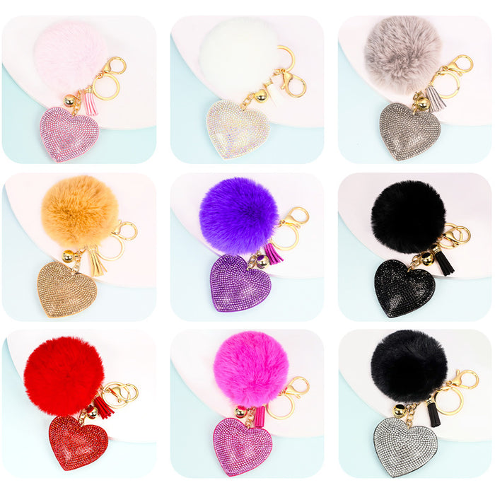 Jewelry WholesaleWholesale cashmere solid color key chain MOQ ≥ 10 JDC-KC-YZ001 Keychains 永泽 %variant_option1% %variant_option2% %variant_option3%  Factory Price JoyasDeChina Joyas De China