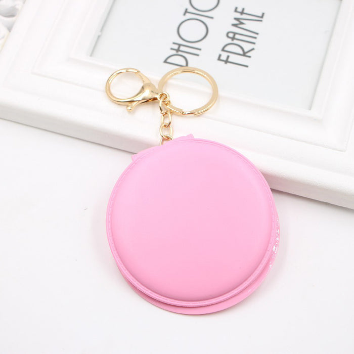 Jewelry WholesaleWholesale 10 colors double sided small mirror keychain JDC-KC-Zuge054 Keychains 祖格 %variant_option1% %variant_option2% %variant_option3%  Factory Price JoyasDeChina Joyas De China