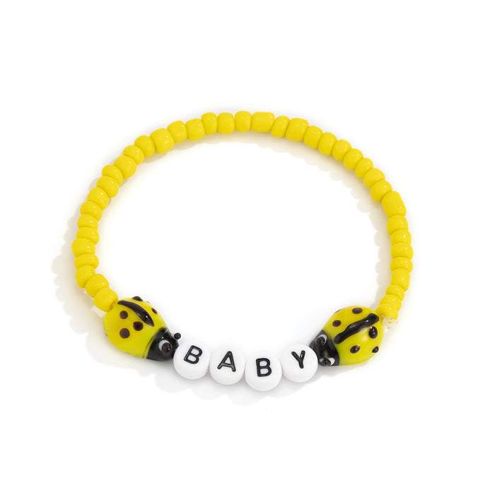 Wholesale Color Beaded Bracelet Set Contrast Color Beads JDC-BT-XueR018