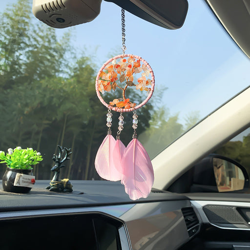 Jewelry WholesaleWholesale handmade diy antique wearing jewelry tree of life car hanging JDC-DC-MYu003 Dreamcatcher 梦羽 %variant_option1% %variant_option2% %variant_option3%  Factory Price JoyasDeChina Joyas De China