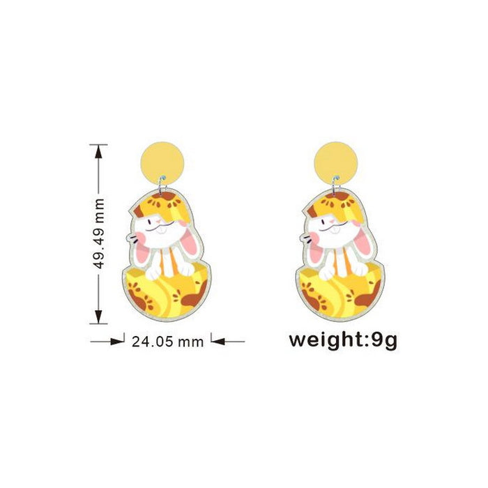 Jewelry WholesaleWholesale Easter Pygmy Goblin Holiday Rabbit Turnip Truck Egg Dwarf Earrings JDC-ES-XUEP002 Earrings 雪帕 %variant_option1% %variant_option2% %variant_option3%  Factory Price JoyasDeChina Joyas De China