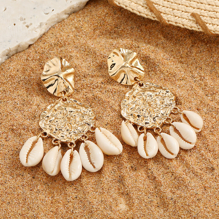 Jewelry WholesaleWholesale shell alloy earrings JDC-ES-KaiQ031 Earrings 凯庆 %variant_option1% %variant_option2% %variant_option3%  Factory Price JoyasDeChina Joyas De China