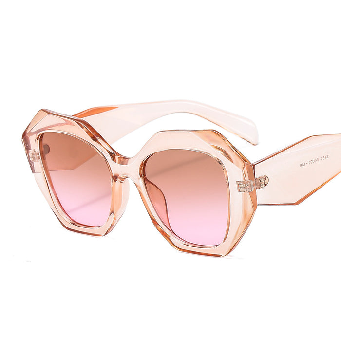 Jewelry WholesaleWholesale PC Polygon Ladies Large Frame Sunglasses JDC-SG-OuT005 Sunglasses 欧图 %variant_option1% %variant_option2% %variant_option3%  Factory Price JoyasDeChina Joyas De China