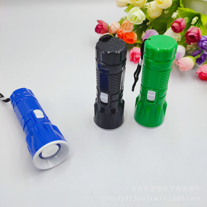 Wholesale Keychains Plastic Adjustable Aperture Small Torch Glare LED MOQ≥2 JDC-KC-EnC008