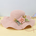 Jewelry WholesaleWholesale Papyrus Flower Strap Straw Hat MOQ≥2 JDC-FH-XLv001 Fashionhat 轩吕 %variant_option1% %variant_option2% %variant_option3%  Factory Price JoyasDeChina Joyas De China