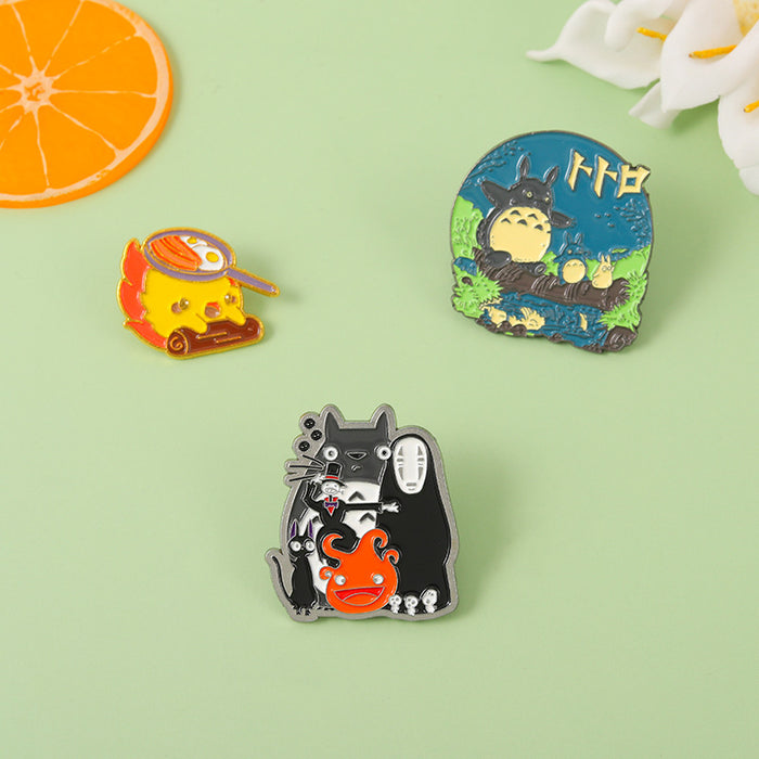 Wholesale cartoon brooch metal badge unproked bag accessories JDC-BC-QiH019