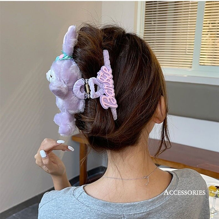 Wholesale headband hairpin hair claw set flash with light headband cute plush rabbit MOQ≥2 JDC-HD-YYang011