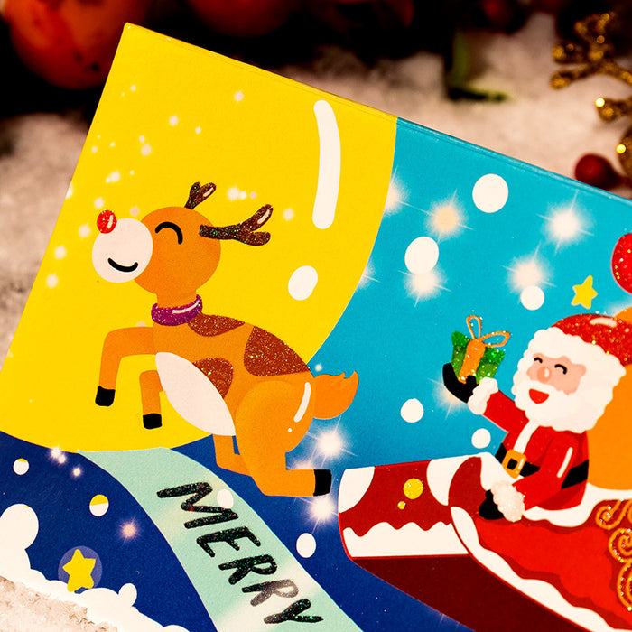 Wholesale Greeting Cards Christmas Greeting Cards Creative Crystal MOQ≥10 JDC-GC-YiHONG004