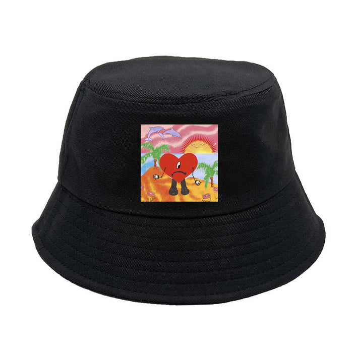 Wholesale Hat Cotton Cute Pattern Bucket Hat MOQ≥2 (F) JDC-FH-AXing007