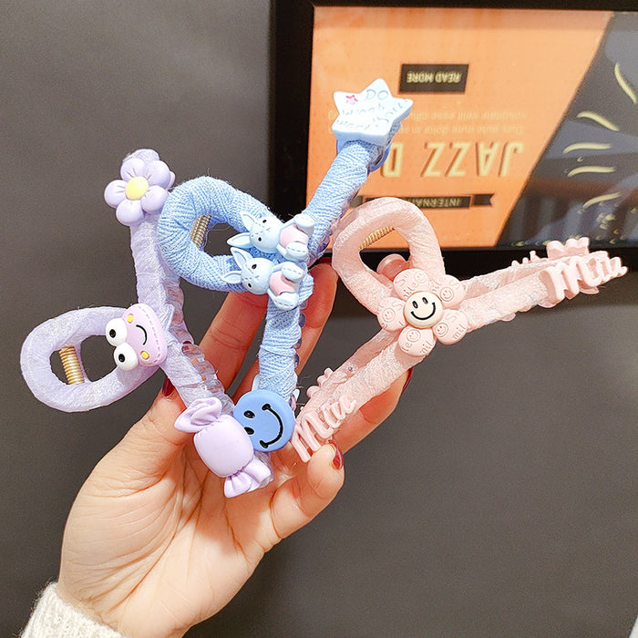 Jewelry WholesaleWholesale flower blue clip cartoon large hairpin shark clip JDC-HC-HD001 Hair Clips 汉登 %variant_option1% %variant_option2% %variant_option3%  Factory Price JoyasDeChina Joyas De China