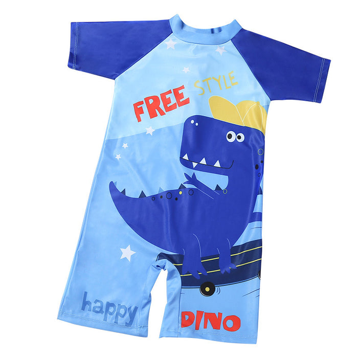 Wholesale swimsuit boy one piece cute cartoon swimming trunks suit JDC-SW- baiy002