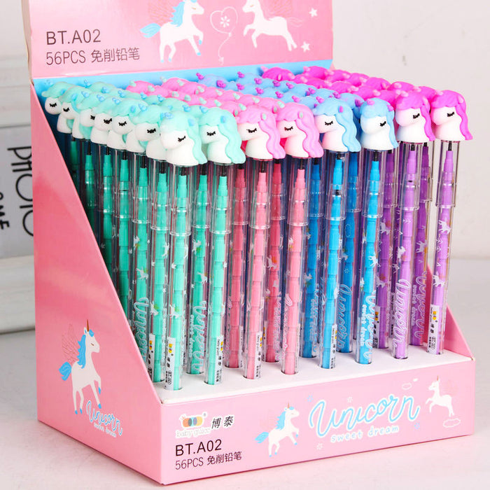 Wholesale Pencil Plastic Unicorn MOQ≥2 JDC-PC-CXL002