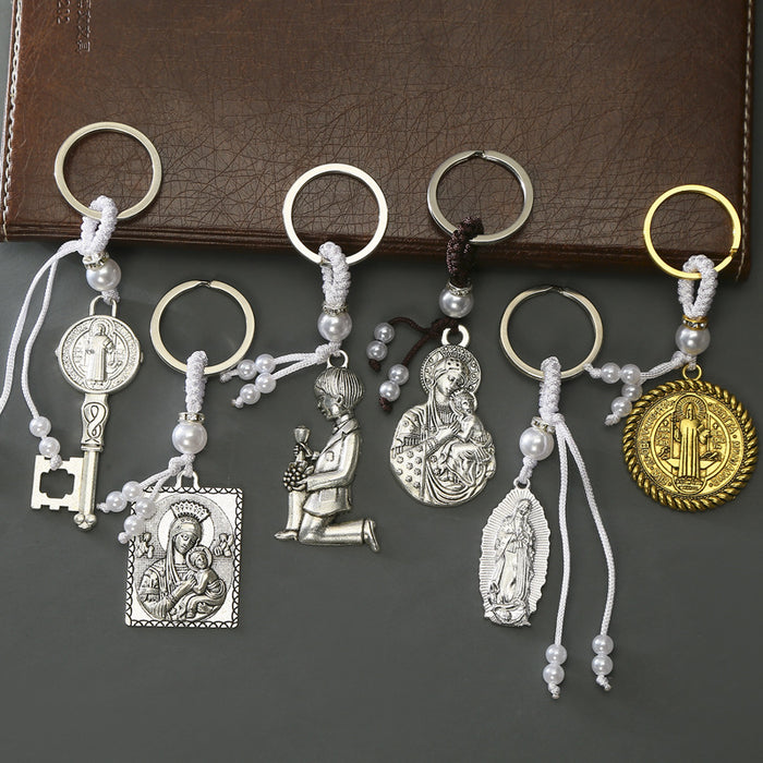 Wholesale alloy key ring creative keychain pendant MOQ≥2 JDC-KC-HeYu004