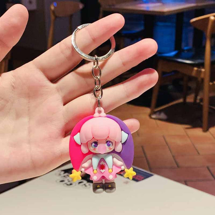 Wholesale Universal Cartoon Doll Cute Doll Bubble Epoxy Couple Keychain JDC-KC-PLei007