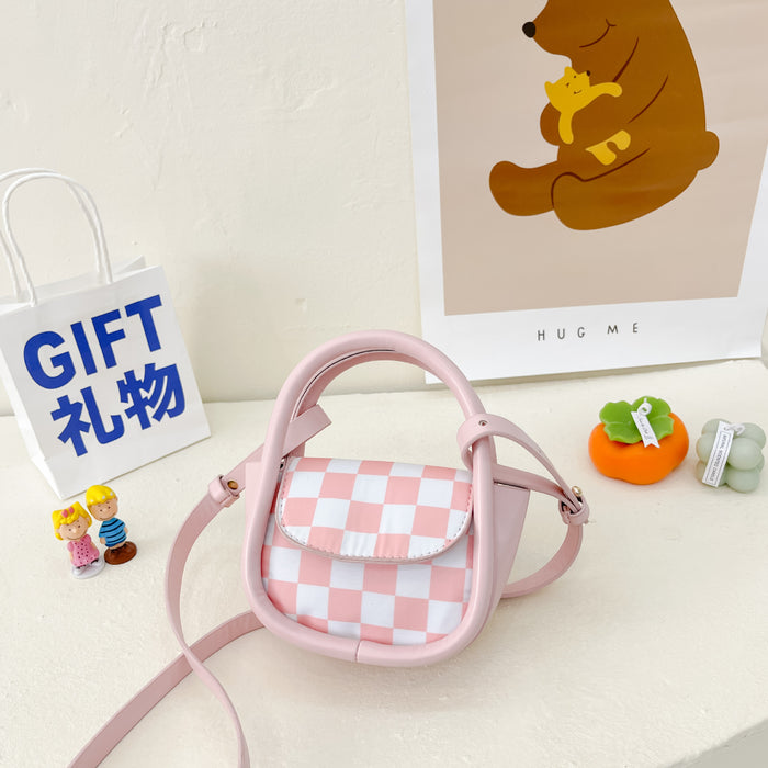 Jewelry WholesaleWholesale PU material plaid colorful children's handbag JDC-HB-KM023 Handbags 卡曼 %variant_option1% %variant_option2% %variant_option3%  Factory Price JoyasDeChina Joyas De China