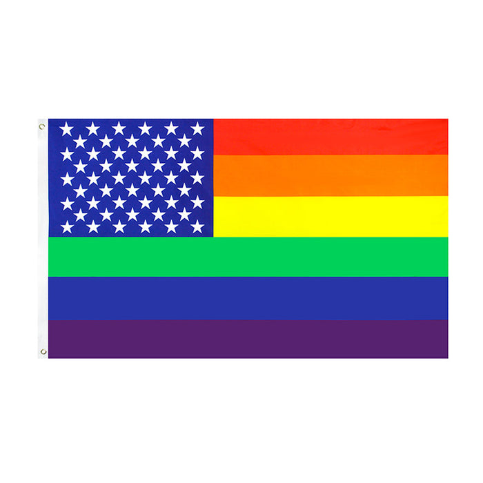 Wholesale LGBT Pride Day Polyester Flag JDC-FG-RJin001