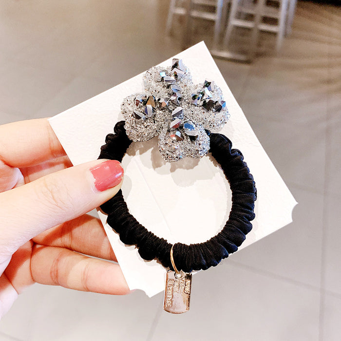 Jewelry WholesaleWholesale Simple Rhinestone Hair Tie Hair Accessories JDC-HS-DouY012 Hair Scrunchies 豆毓 %variant_option1% %variant_option2% %variant_option3%  Factory Price JoyasDeChina Joyas De China