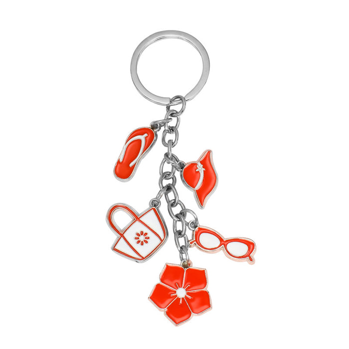 Wholesale Beach Ocean Series Zinc Alloy Key Chain JDC-KC-DeH001