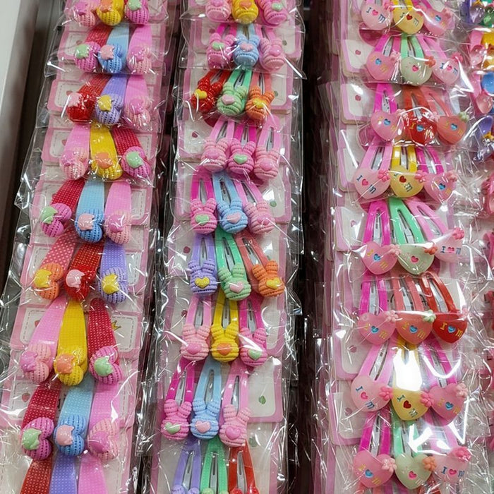 Wholesale 20pcs Resin Kids Cartoon Acrylic Hair Clip JDC-HC-Yuechen002