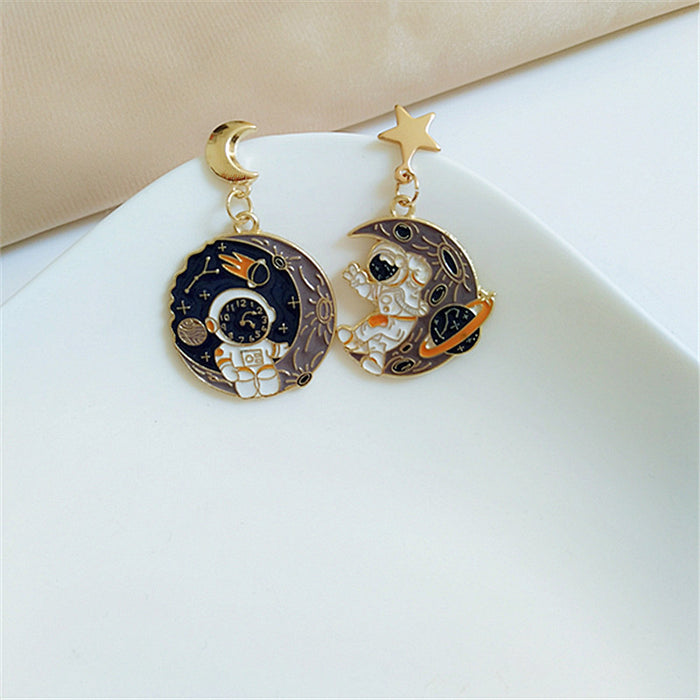 Wholesale Earrings Alloy Astronaut Spaceman JDC-ES-AiMei028