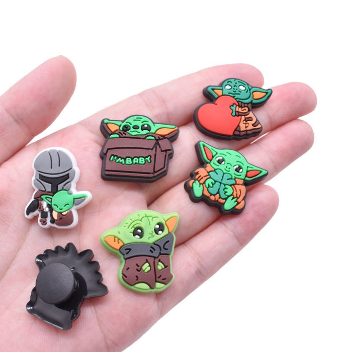 Wholesale Random 100pcs Cartoon Cute PVC DIY Accessories Croc Charms (M) JDC-CCS-RYY038