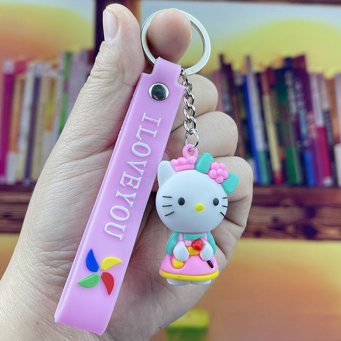 Wholesale keychain cartoon cute schoolbag doll pendant MOQ≥2 JDC-KC-LeO010