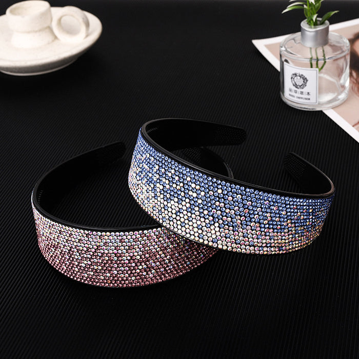 Jewelry WholesaleWholesale full drill wide-brimmed banded hair band JDC-HD-YingY006 Headband 迎源 %variant_option1% %variant_option2% %variant_option3%  Factory Price JoyasDeChina Joyas De China