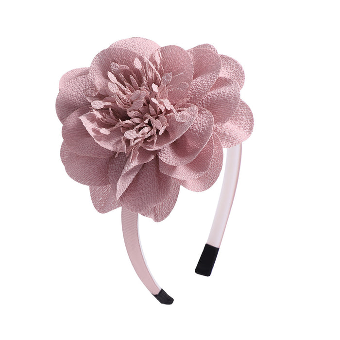 Jewelry WholesaleWholesale large handmade Chiffon Flower Headband JDC-HD-YL009 Headband 雅伦 %variant_option1% %variant_option2% %variant_option3%  Factory Price JoyasDeChina Joyas De China