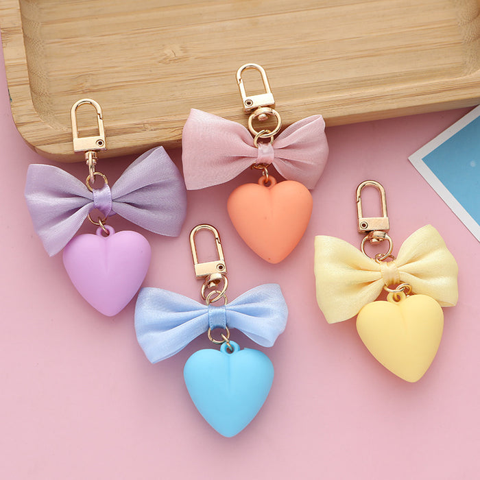 Wholesale Keychains For Backpacks bow acrylic keychain cute girl MOQ≥2 JDC-KC-JRen002