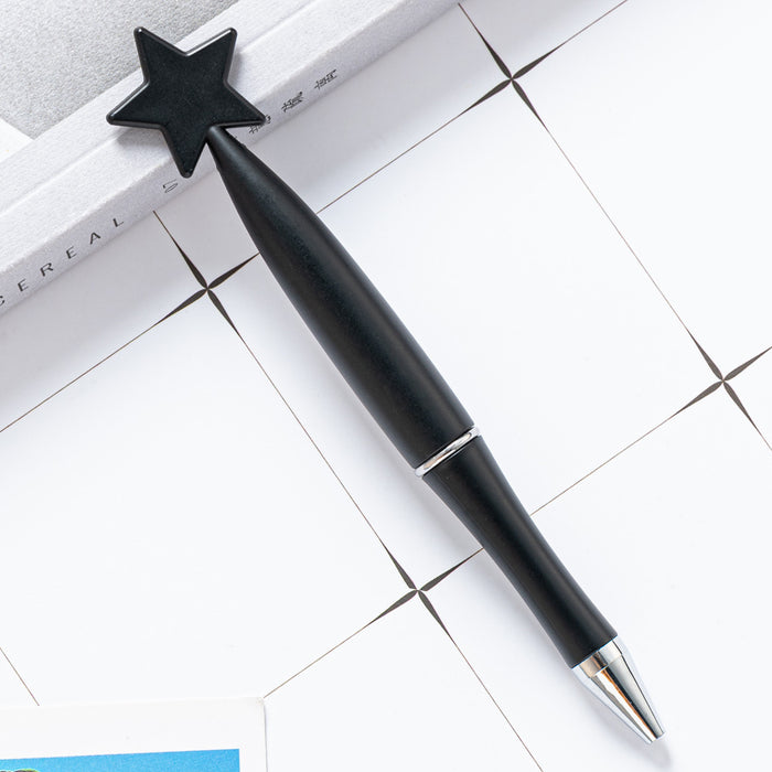 Wholesale Ballpoint Pen Plastic Star Shaped Twist Pen MOQ≥2 JDC-BP-Huah090