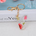 Jewelry WholesaleWholesale dried flower daisy 26 letters Keychain JDC-KC-YiWa002 Keychains 伊娃 %variant_option1% %variant_option2% %variant_option3%  Factory Price JoyasDeChina Joyas De China